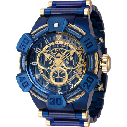 Invicta Men's Watch - Shaq Quartz Blue and Gold Tone Dial Steel Bracelet | 37024 ,