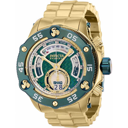Invicta Men's Watch - Shaq Quartz Diamond Green Carbon Fiber and Oyster Dial | 37496 ,
