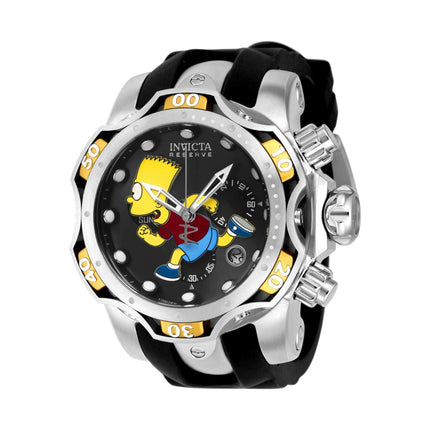 Invicta Men's Watch - Simpsons Yellow and Silver Tone Rotating Bezel Strap | 39019 ,