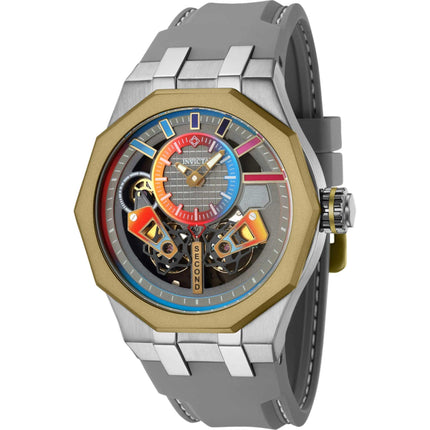 Invicta Men's Watch - Specialty Automatic Khaki and Gunmetal Case Red Strap | 43202 ,