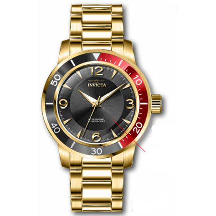 Invicta Men's Watch - Specialty Black and Red Bezel Yellow Gold Bracelet | 38522 ,