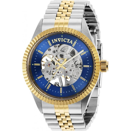 Invicta Men's Watch - Specialty Blue Skeleton Dial Two Tone Steel Bracelet | 36440 ,