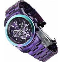 Invicta Men's Watch - Specialty Chrono Purple Dial Stainless Steel Bracelet | 40495 ,