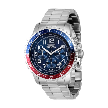 Invicta Men's Watch - Specialty Chronograph Blue Dial Stainless Steel Bracelet | 39123 ,