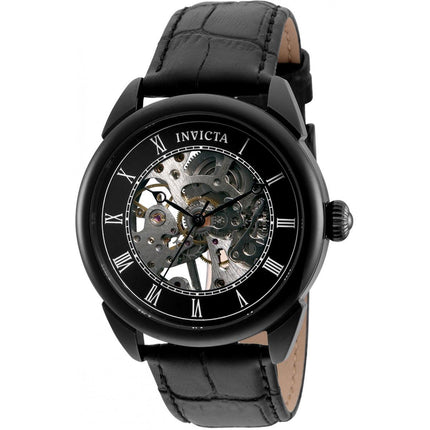 Invicta Men's Watch - Specialty Mechanical Semi Skeleton Dial Leather Strap | 32632 ,