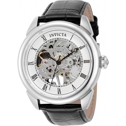 Invicta Men's Watch - Specialty Mechanical Semi-Skeleton Silver Dial Strap | 23533 ,