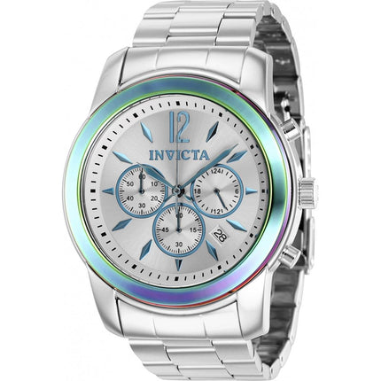 Invicta Men's Watch - Specialty Quartz Chronograph Silver Tone Dial Bracelet | 40491 ,