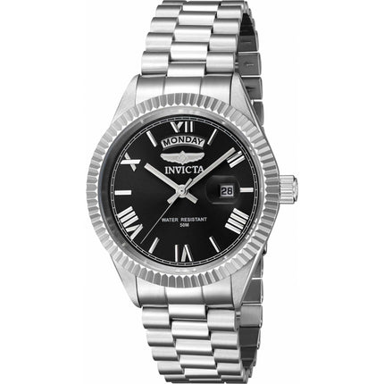Invicta Men's Watch - Specialty Quartz Date Display Black Dial Steel Bracelet | 43934 ,