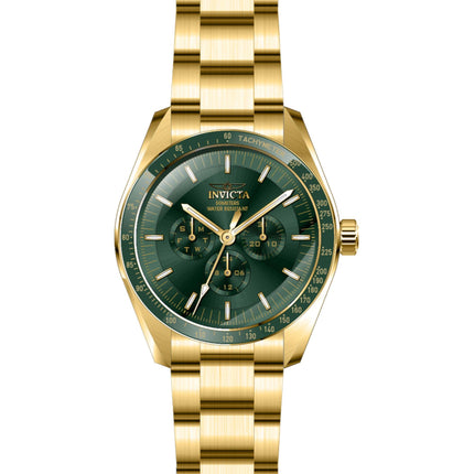 Invicta Men's Watch - Specialty Quartz Green Dial Yellow Gold Bracelet | 45963 ,