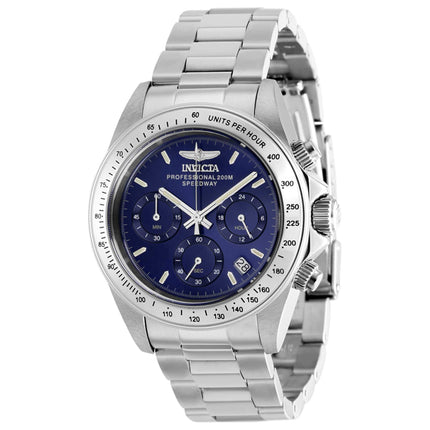 Invicta Men's Watch - Speedway Blue Dial Silver Stainless Steel Bracelet | 37169 ,