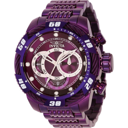 Invicta Men's Watch - Speedway Chronograph Purple and Silver Dial Bracelet | 40773 ,