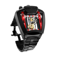 Invicta Men's Watch - Speedway Dual Time Mechanical Black Dial Bracelet | 35457 ,