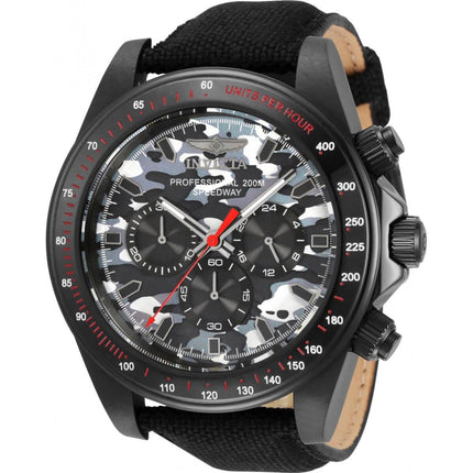 Invicta Men's Watch - Speedway Quartz Chronograph Black Cordura Nylon Strap | 33795 ,