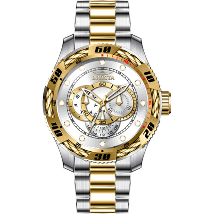 Invicta Men's Watch - Speedway Silver and Gold Dial Two Tone Bracelet Quartz | 45751 ,
