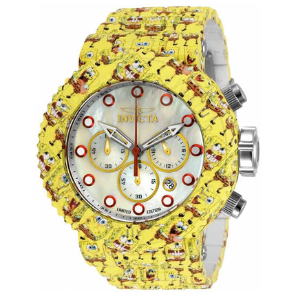 Invicta Men's Watch - Sponge Bob Limited Edition MOP Dial Steel Bracelet | 32521 ,