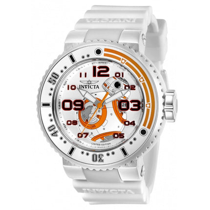 Invicta Men's Watch - Star Wars BB8 Antique Silver Tone and Orange Dial Strap | 27673 ,