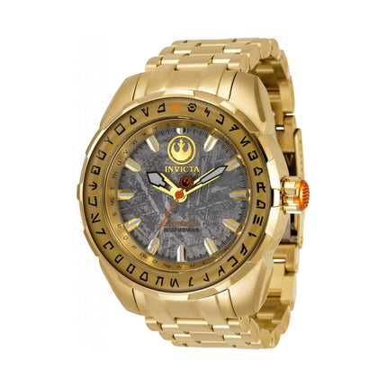 Invicta Men's Watch - Star Wars Black and White Dial Yellow Gold Bracelet | 34853 ,