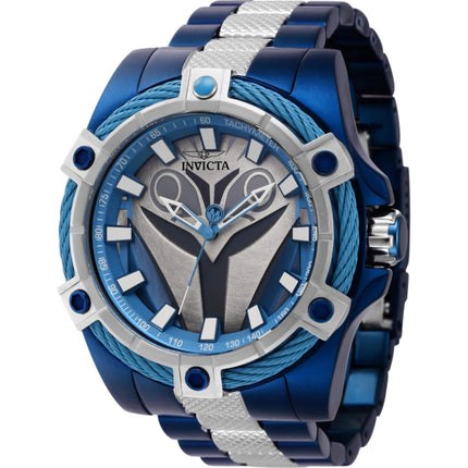 Invicta Men's Watch - Star Wars Bo Katan Quartz Silver and Blue Bracelet | 41282 ,