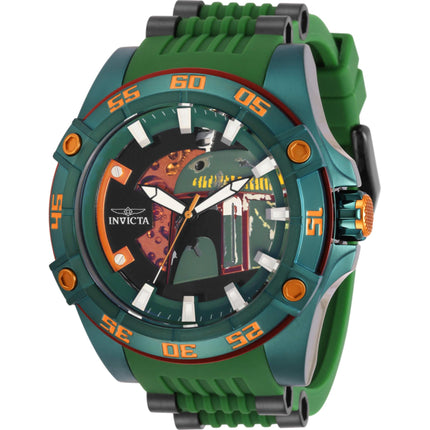 Invicta Men's Watch - Star Wars Boba Fett Automatic Green and Black Strap | 31690 ,