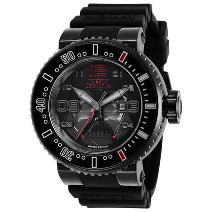 Invicta Men's Watch - Star Wars Darth Vader Black and Gunmetal Dial Strap | 27667 ,