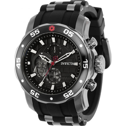 Invicta Men's Watch - Star Wars Darth Vader Chrono Black Dial Rotating Bezel | 37210 ,