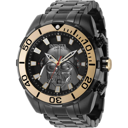 Invicta Men's Watch - Star Wars Darth Vader Chronograph Black Steel Bracelet | 43581 ,