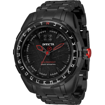 Invicta Men's Watch - Star Wars Quartz Black Dial Stainless Steel Bracelet | 34851 ,