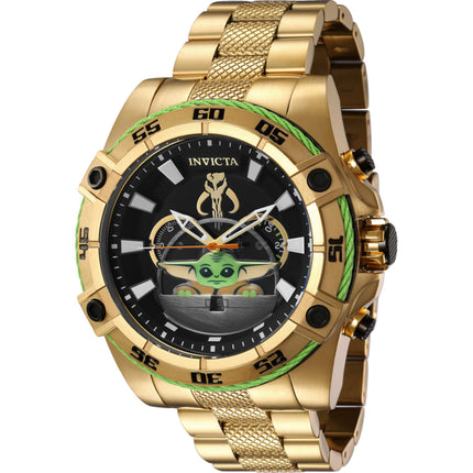 Invicta Men's Watch - Star Wars The Child Chronograph Yellow Steel Bracelet | 41219 ,