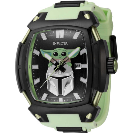 Invicta Men's Watch - Star Wars The Child Quartz Light Green and Black Strap | 43010 ,