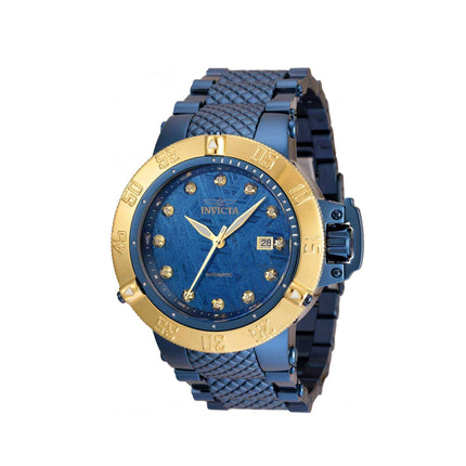 Invicta Men's Watch - Subaqua Noma III Gold Tone Bezel Dark Blue Bracelet | 35621 ,