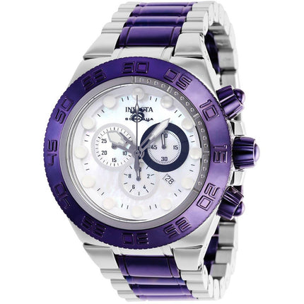 Invicta Men's Watch - Subaqua Noma IV Chronograph White Mother of Pearl Dial | 39036 ,