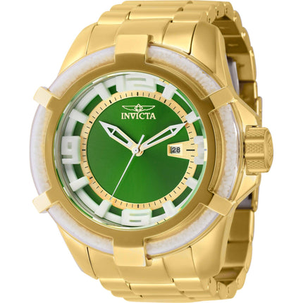 Invicta Men's Watch - ThermoGlow Green and Gold Dial Steel Bracelet Quartz | 42353 ,