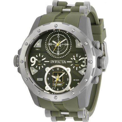 Invicta Men's Watch - U.S. Army Two Tone Green and Silver Tone Strap | 31966 ,