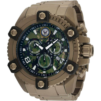 Invicta Men's Watch - U.S. Navy Chronograph Khaki Stainless Steel Bracelet | 34769 ,