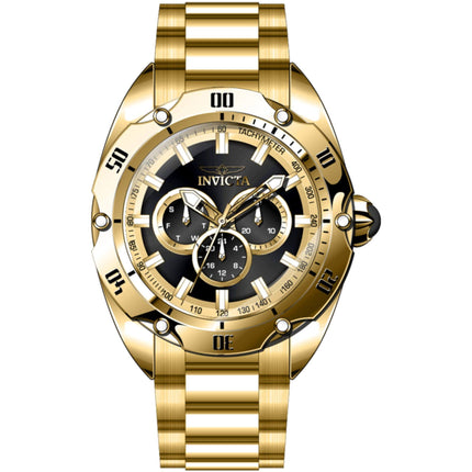 Invicta Men's Watch - Venom Black and Gold Tone Dial Steel Bracelet Quartz | 45731 ,