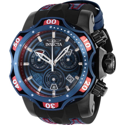 Invicta Men's Watch - Venom Swiss Quartz Chronograph Black and Blue Strap | 38718 ,