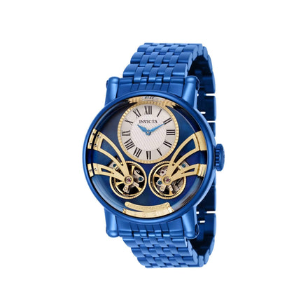 Invicta Men's Watch - Vintage Automatic Mother of Pearl Dial Blue Bracelet | 43747 ,