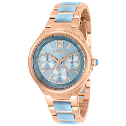 Invicta Quartz Women's Watch - Angel Rose Gold and Blue Dial Bracelet | 32077 ,