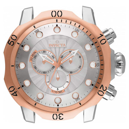 Invicta Wall Clock - Venom Quartz Silver Tone Dial Rose Gold Bezel | 33773 ,