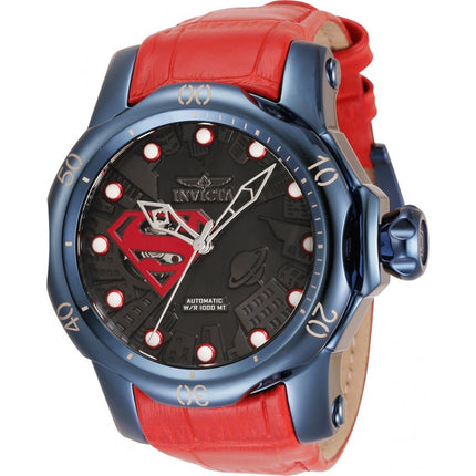Invicta Women's Automatic Watch - DC Comics Superman Red Leather Strap Dive | 35062 ,