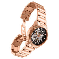 Invicta Women's Automatic Watch - Objet d'Art Black & Semi-Skeleton Dial Bracelet | 26364 ,