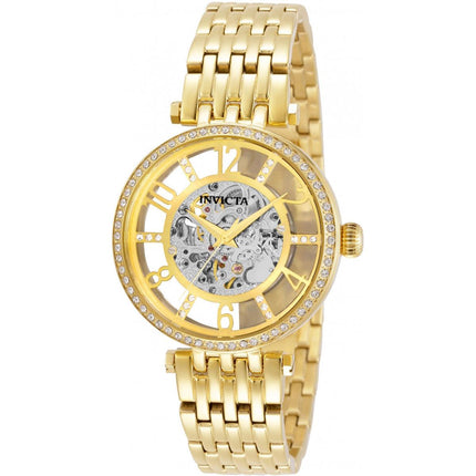 Invicta Women's Automatic Watch - Objet D Art Gold Tone Bracelet | 32297 ,