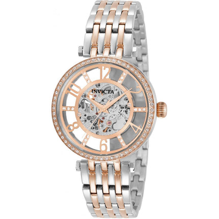 Invicta Women's Automatic Watch - Objet D Art Silver and RG Bracelet | 32296 ,