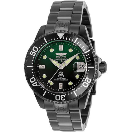 Invicta Women's Automatic Watch - Pro Diver Black and Green Dial Bracelet | 34775 ,