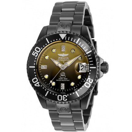 Invicta Women's Automatic Watch - Pro Diver Black and Yellow Dial Bracelet | 34776 ,