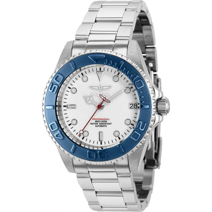 Invicta Women's Automatic Watch - Pro Diver Blue Bezel Silver Steel Bracelet | 36771 ,