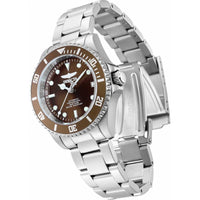 Invicta Women's Automatic Watch - Pro Diver Brown Dial Silver Tone Bracelet | 35708 ,