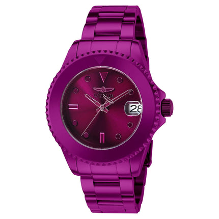 Invicta Women's Automatic Watch - Pro Diver Rotating Bezel Burgundy Dial | 38315 ,