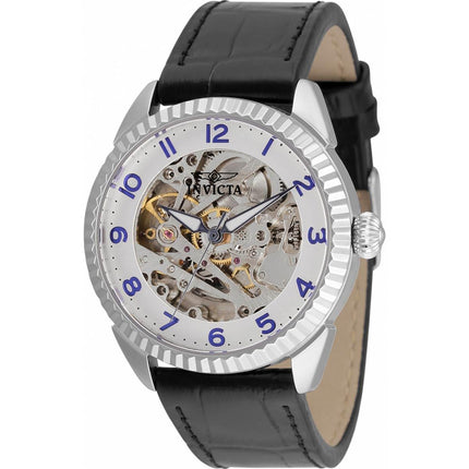 Invicta Women's Automatic Watch - Specialty Semi-Skeleton Dial Black Strap | 36565 ,