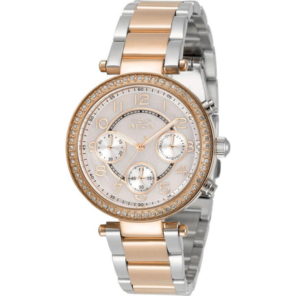 Invicta Women's Chrono Watch - Angel White MOP Dial Two Tone Bracelet | 30966 ,